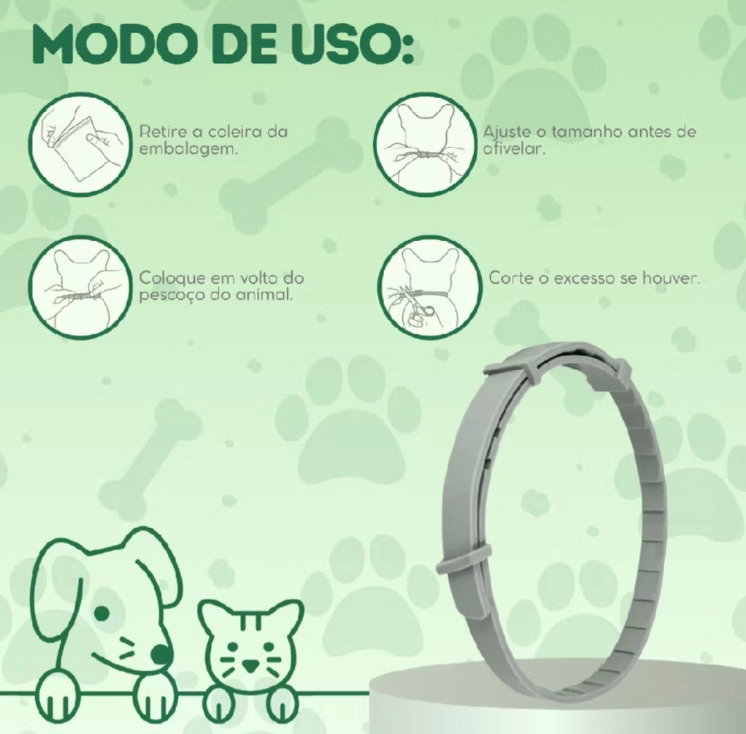 Coleira ProtectPet Antipulgas & Carrapatos Premium