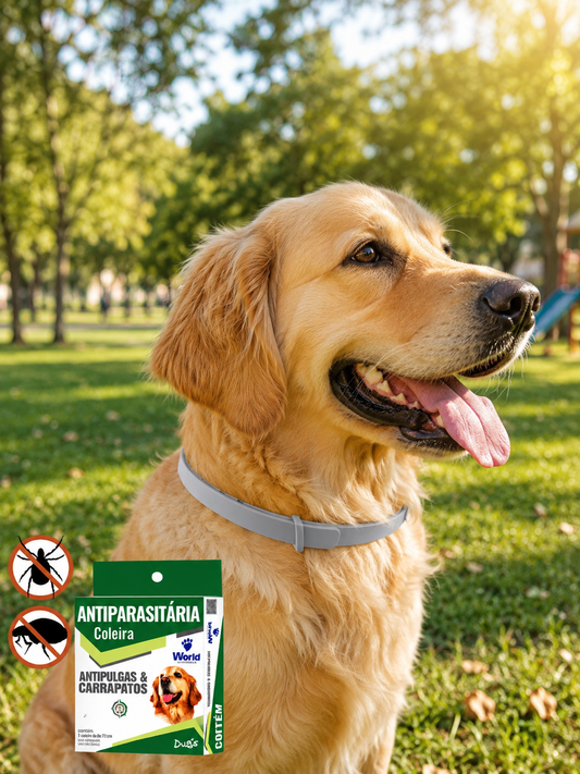 Coleira ProtectPet Antipulgas & Carrapatos Premium