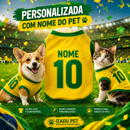 Roupinha personalizada Copa do Mundo