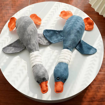 Pato de Pelúcia Interativo para Cachorros