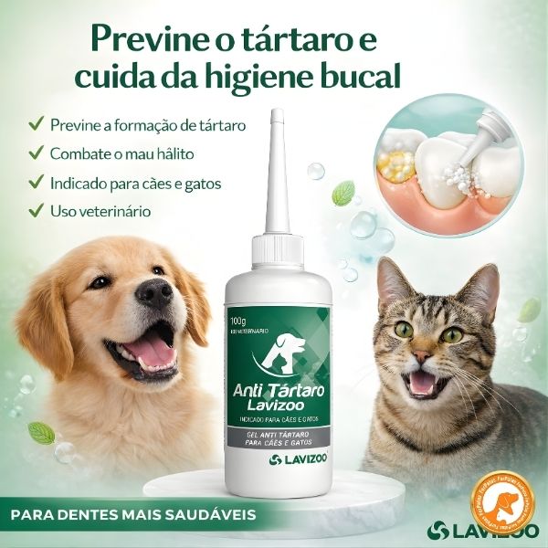Anti Tártaro Lavizoo™ – Sorriso Saudável e Hálito Fresco para Seu Pet