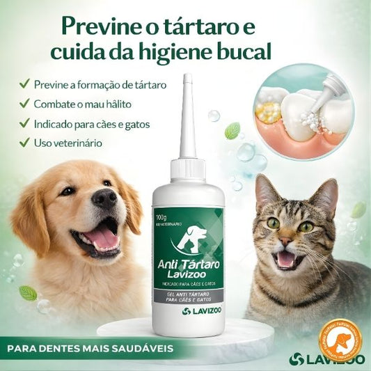 Anti Tártaro Lavizoo™ – Sorriso Saudável e Hálito Fresco para Seu Pet