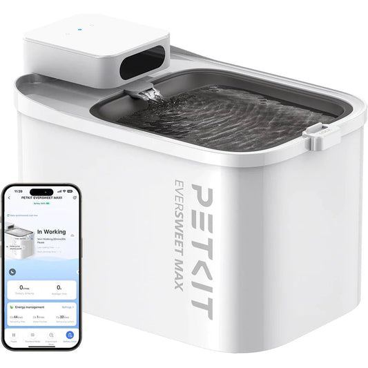 Fonte de Água Sem Fio 3L para Pets com Monitoramento por App – PETKIT Eversweet Max  Hidratação Inteligente