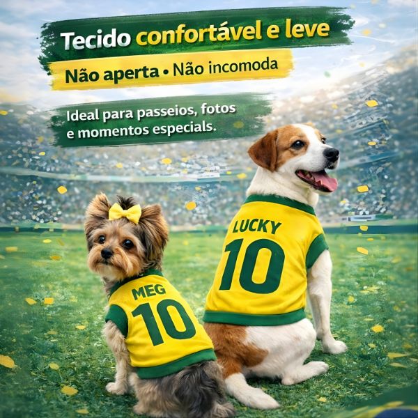 Roupinha personalizada Copa do Mundo