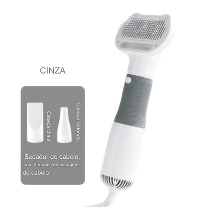 Escova Secadora PetDry Pro 2 em 1 – Seca, Escova e Remove Pelos