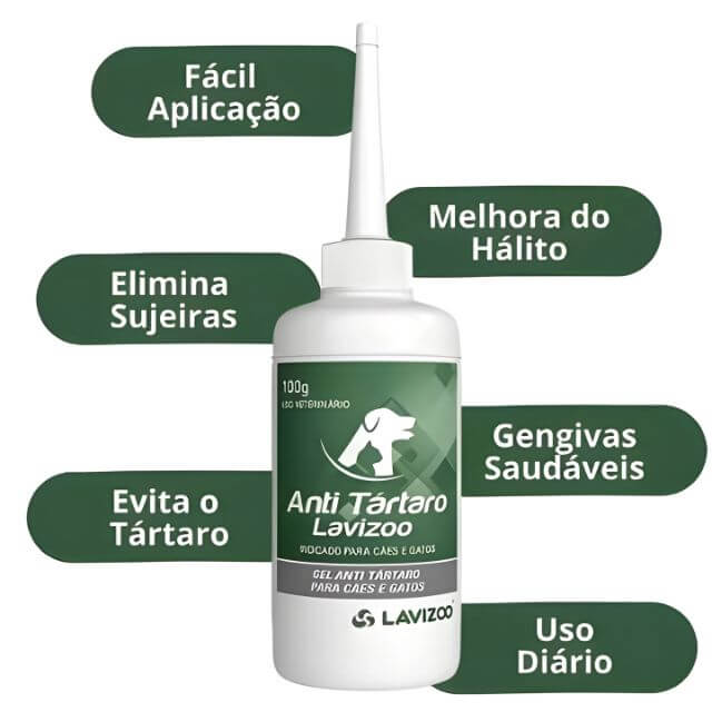 Anti Tártaro Lavizoo™ – Sorriso Saudável e Hálito Fresco para Seu Pet