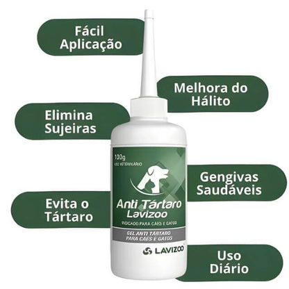 Anti Tártaro Lavizoo™ – Sorriso Saudável e Hálito Fresco para Seu Pet