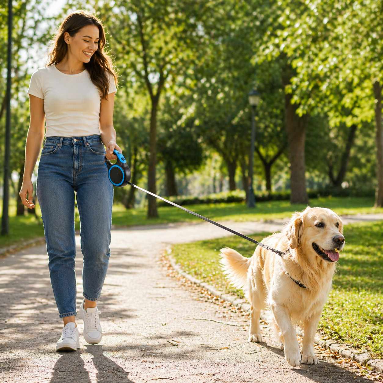 Guia Retrátil para Cães