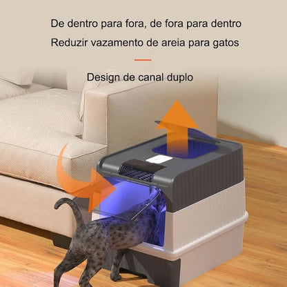 SmartClean Cat – Caixa de Areia Inteligente Premium